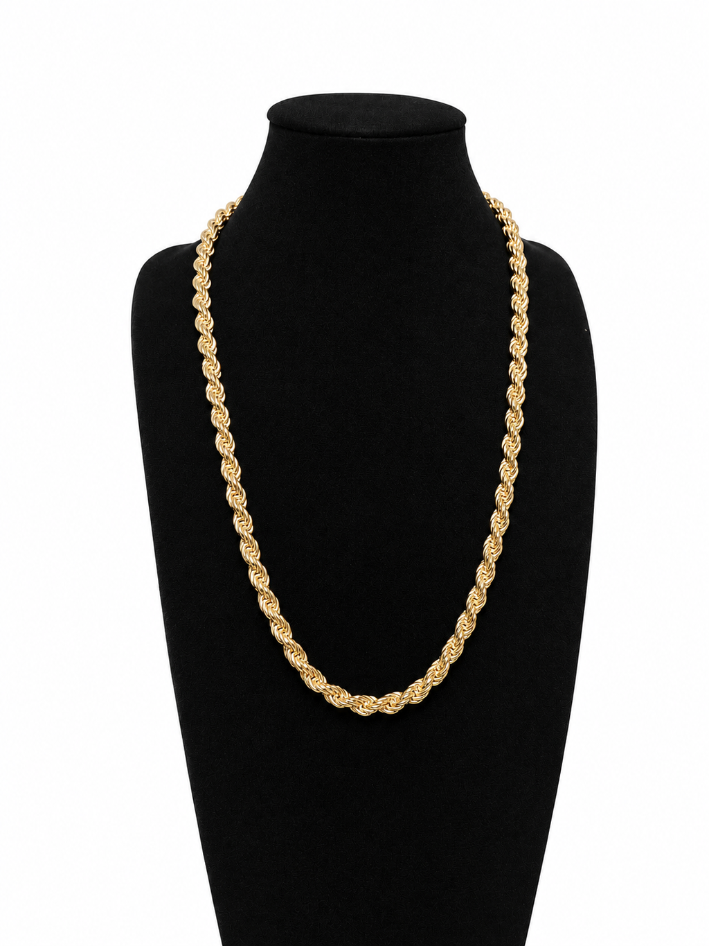 14k 6mm Diamond Cut Rope Chain