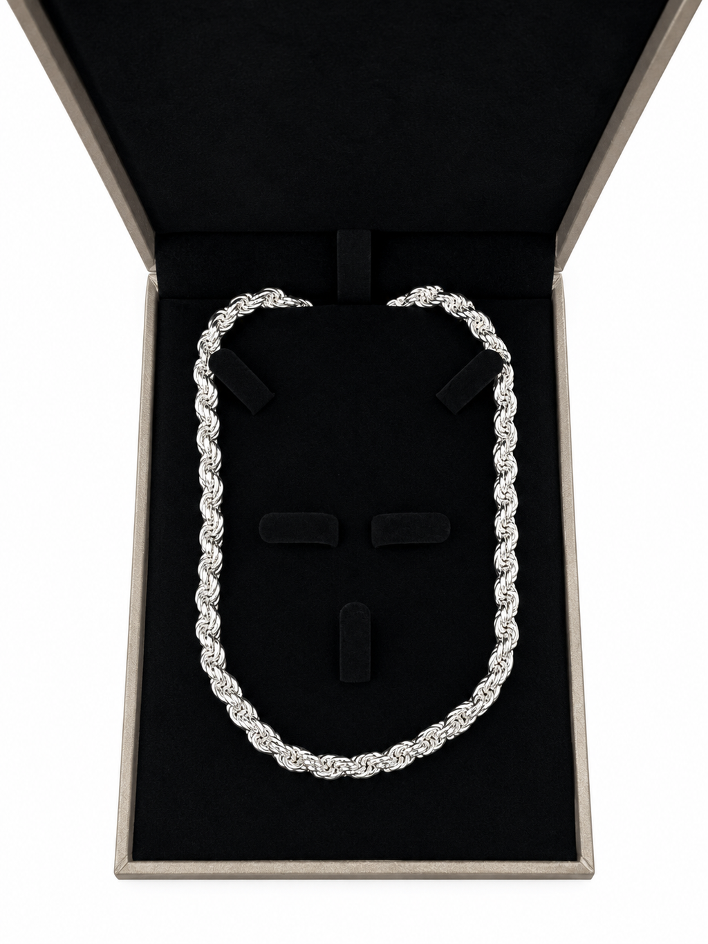925 6mm Sterling Silver Rope Chain